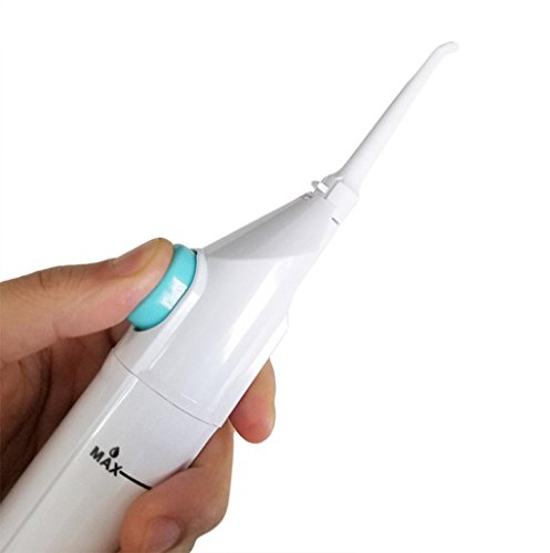WuyiM® Power Dental Care Water Flosser, Portable Power Floss Dental Water Jet Cords Tooth Pick Braces No Batteries (White) - Thumbnail 4