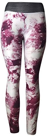 FEDULK Women's High Waist Stretch Skinny Power Flex Workout Leggings Fitness Sports Gym Running Yoga Pants