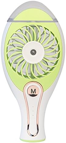 YCTA Portable Fan Personal Cooling Mist Humidifier Fan Handheld Rechargeable Mini USB Misting Fan Water Spray Fan (Green)