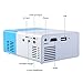 DeepLee DP300 Mini Projector, Portable LED Projector Home Cinema Theater with PC Laptop USB/SD/AV/HDMI Pocket Projector for Video Movie Game Home Entertainment Projector - Blue