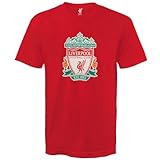 Liverpool Football Club Official Soccer Gift Mens Crest T-Shirt