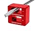 Katzco Precision Magnetizer and Demagnetizer -Pack - for Screwdrivers, Screws, Drill Bits, Sockets, Nuts, Bolts, Nails, Drivers, Wrenches, Tweezers, and Other Steel Tools (1 Pack, Red)