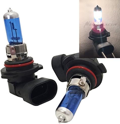 Mega Racer Halogen HB4 9006 Headlight Bulbs | 55W | Fog Light or Low Beam Headlight Bulb | 9006 Car Headlights Bulbs | Car Headlight Bulbs for my Car | 5000K White | 1 Pair