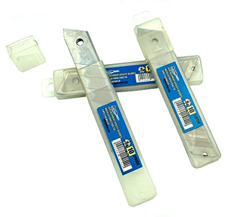 BRUFER 215154 30-Pack 18MM Utility Knife Replacement Blades, Snap off Replacement Knife Blades for Retractable Box Cutters and Knives, Hobby, Craft Knife - Bulk pack of 30 Blades - Thumbnail 2