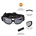 Namsan Dog Goggles Small Breed, Anti-UV Sunglasses for Dogs Small Breeds, Windproof Riding Dog Eye Protection, Yorkie Glasses with Elastic Straps, Easy Put-on/Adjustable, Bright Black