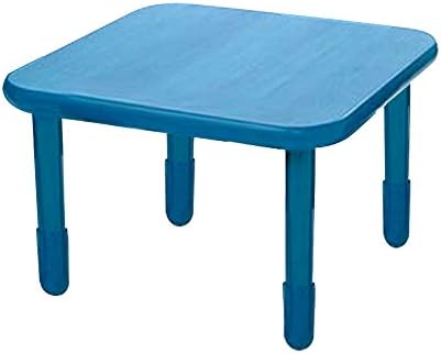 Baseline Kids Preshool Daycare Classroom Activity Play Square Table 30"X30"x16 Royal Blue