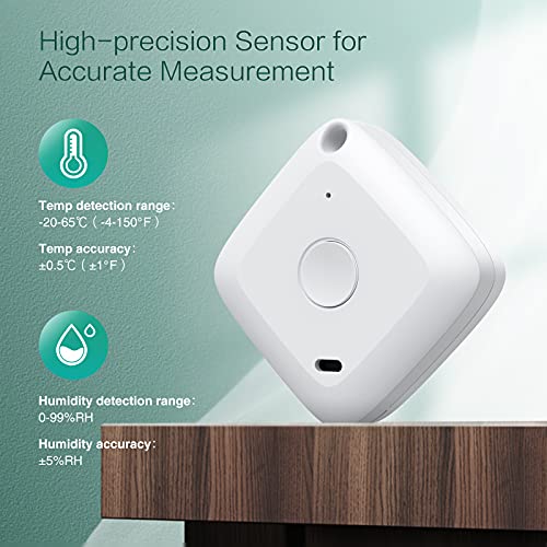 ORIA Wireless Thermometer Hygrometer, Mini Bluetooth Humidity