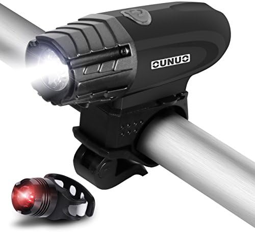 Bike Light USB Rechargeable, Ounuo Bicycle HeadLamp- TAIL LIGHT Included- 300 Lumens LED Front Light,Easy To Install For Cycling Safety Flashlight