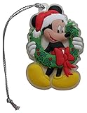 Disney Classic Mickey Mouse w/ Wreath Hanging Christmas Tree Ornament