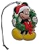Disney Classic Mickey Mouse w/ Wreath Hanging Christmas Tree Ornament