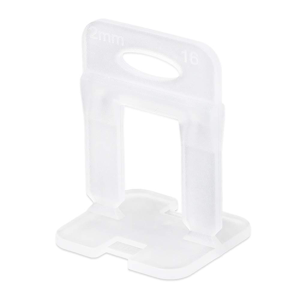 OGORI Tile Leveling Clips 2mm- Tile Spacers Only, Pack of 200