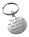 You Are My Sunshine Keychain, Saying Keychain with Sun Face on Backside