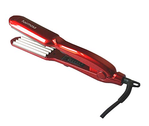 Hair Crimping Iron 1.5 Inch Hair Crimper Hair Waver (red)