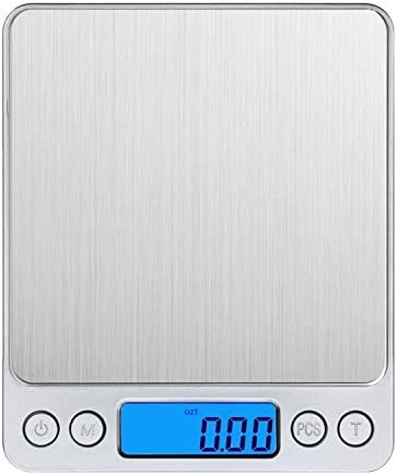 OHYIKA 1000g/(0.1g/0.01oz) Mini Digital Multifunction Stainless Steel Jewelry & Kitchen Food Scale