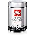 illy Coffee, Drip Ground, Forte, Extra Dark Roast, 100% Arabica Bean Bold Signature Italian Blend, Premium Gourmet Roast, Bre