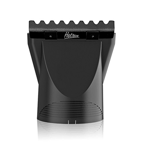 Hot Blow Heat Plates Professional Hair Dryer Attachment Accessory | Smooth, Shiny Hair & Faster Blow-Drys | Black - Thumbnail 2