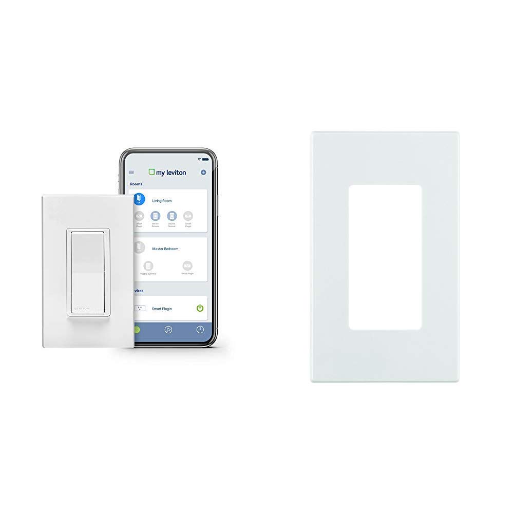 Leviton DW15S1BZ Decora Smart WiFi 15A Universal LED/Incandescent