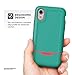 ENCASED Protective iPhone XR Case (Military Grade) Full Body Heavy Duty Protection (2018 Rebel Armor) (Ocean Teal Pink)