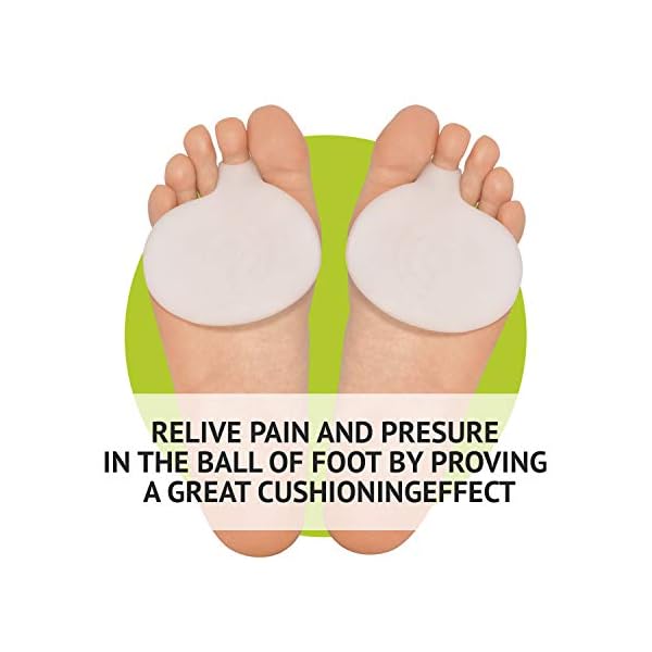 Brison Health Metatarsal Pads of Foot Cushions Soft Gel Ball of Foot