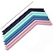 Flathead Products 8 Reusable Silicone Smoothie Straws and Cleaning Brush, 30 ounce - 20 ounce Tumblers Compatible, Dishwasher Safe, Extra Long Straw - Flexible and Yeti/RTIC Tumbler Compatible