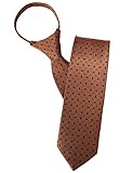 H2H Mens Comfortable Zipper Neck Tie Of Various Unique Dot Patterned