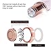 Facial Hair Remover Replacement Heads, Hair Removal Replacing Blades for Upper Lip Chin Cheeks Sideburns, Electronic Shaver Head Cutter Replacement with 18K Gold-Plated Blade Cover 6 PCS