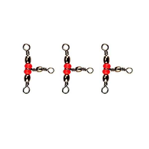 50Pcs-5-55lbs-3-Way-Red-Brass-Fishing-Barrel-Triple-Swivels-Fishing-Tackle-5