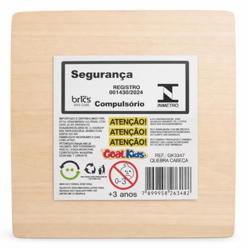 Kit 4 Quebra-Cabeças de Madeira Infantil Montessori | Brinquedo Educativo de Encaixe com Animais | Coordenação Motora e Aprendizado para Crianças 2 a 4 Anos (ANIMAIS)