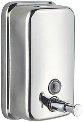 Wall Mounted Soap Shampoo Chrome Finish Square Liquid Soap Bottle Bathroom Accessories Hand Detergent Dispensador Pum