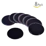 Premium Fixate Cell Pads by GES NET , 8PACK Sticky Anti-Slip GEL Pads - Holds Cell Phones, Sunglasses, Coins, Speakers. Glass, Mirrors, Whiteboards, Kitchen Cabinets or Tile, Car GPS and many more