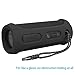 Pushingbest Carrying Case for JBL Flip 4 Bluetooth Speaker Durable Silicone for Easy Carrying （Black）