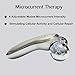 3D Microcurrent Facial Massager Roller, Electric Rechargeable Face Lift Beauty Roller Body Massage for Anti Aging Wrinkles, improve Facial Contour, Skin Tone Reduction and Firm Body Skin (Silver)thumb 4