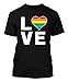 Love (Rainbow Heart) - Gay & Lesbian Men's Tank Top T-shirt