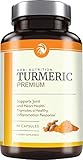 Premium Turmeric Curcumin 1400mg with 95% Curcuminoids & BioPerine Black Pepper Superior Absorption - Enhanced With Spirulina, All Natural Anti-Inflammatory, Cardiovascular, Joint Support, Non-GMO