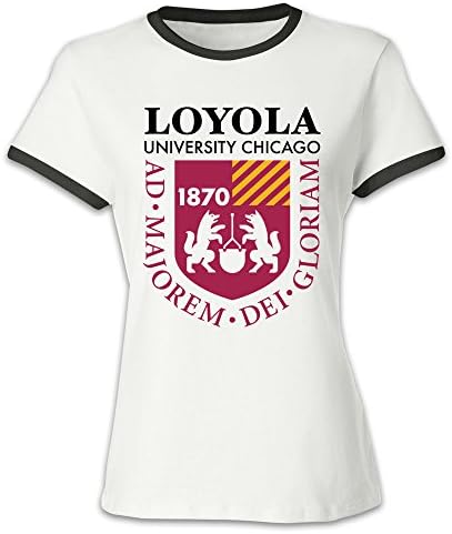 Loyola University Chicago Girl Baseball Tee Shirt Black