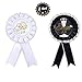 Bride To Be and Groom To Be Award Ribbon Badge Brooch,Set of 2
