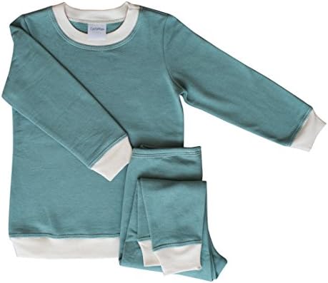 CastleWare Baby Pajama Sets - Organic Cotton Fleece - 12 Months-6 Years (12-18 Months, Moss Green)