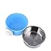 PETLESO Dog Automatic Waterer Bowl, Auto Stock Feeder Auto-Fill Water Bowl for Cat Dog Chicken Outdoor Drinking, 2L Blue (lightBlue)