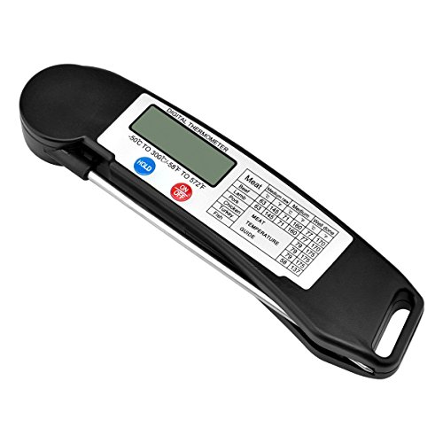 Cosyzone Digital Cooking Thermometers - Instant Read Thermometer - Super Fast Electronic Food Thermometer Barbecue Meat Thermometer with Collapsible Internal Probe for Grill Cooking Meat Kitchen