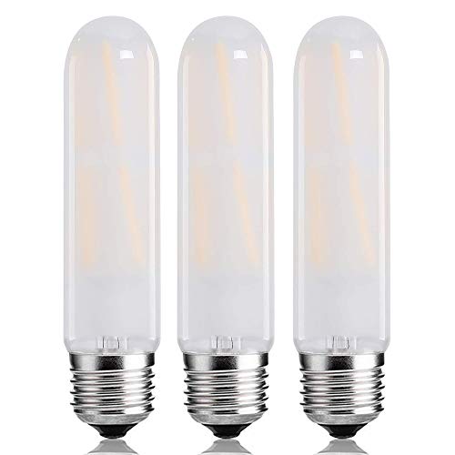 T10 Frosted Bulbs,8W Dimmable Edison Led Tubular Bulb,E26 Medium Base