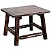 United General Supply TX93702 Natural Organic Char-Log Wood End Table