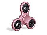 Fidget Spinner Toy Tri-Spinner Fidget Toy Stress Reducer With Premium Bearing Hand Fidget Spinner Perfect For, ADD, ADHD, Anxiety, and Autism Adult Children (Rose Gold)