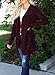 ZESICA Women's Long Sleeves Open Front Leopard Print Button Down Knitted Sweater Cardigan Coat Outwear with Pockets
