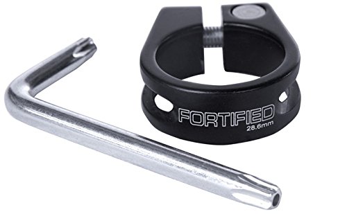 Payback Seatpost Anti-Theft Security Clamp Collar Fortified (Black, 31.8mm)