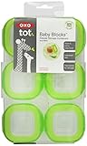 OXO Tot Baby Blocks Freezer Storage Containers, Green