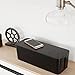 Cable Management Box Organizer - Large Size, Best for Home Office and Entertainment Center with Free Neoprene Sleeve and Hook & Loop Cable Tie - Black