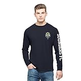 MLS Seattle Sounders FC Men's Rundown Long Sleeve Tee, Fall Navy, X-Large