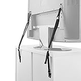 WALI Anti-Tip Heavy Duty Straps Safety Protection Fit Most Flat Screen TVs and Furniture (TAS001) , 2 Pack, Black