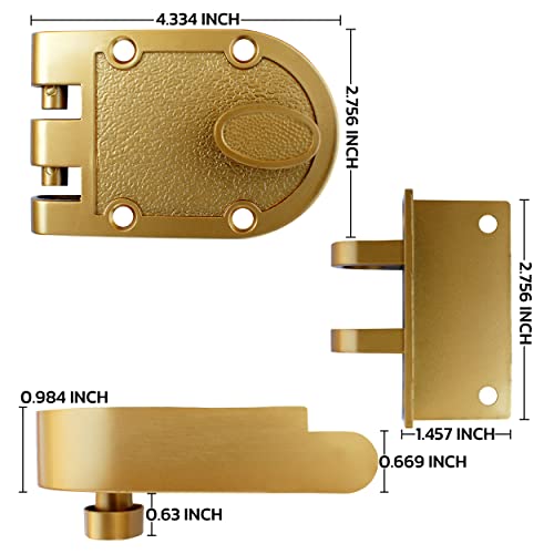 NUSET Lock Jimmy Proof Style Deadbolt Lock Inter Locking Single