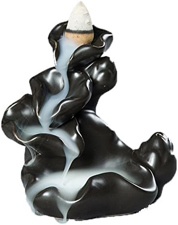 gangnumskythaii Incense Burner Holder Bedroom Accessories or Yoga Room Spa or Home Décor Black(TypeB4)